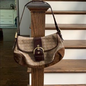Brown coach purse